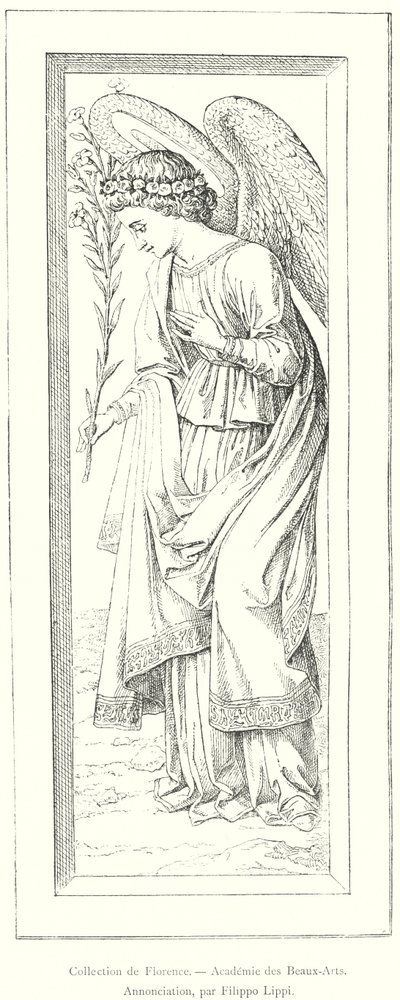 Colección de Florencia, Academia de Bellas Artes, Anunciación, por Filippo Lippi de Italian School