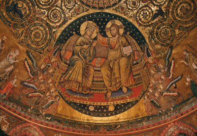 Coronación de la Virgen, 1296 de Italian School