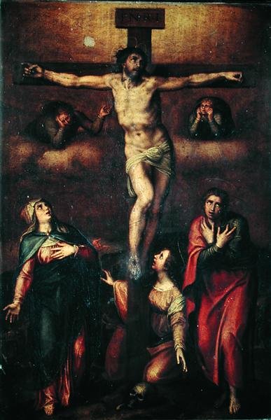 Crucifixión de Italian School