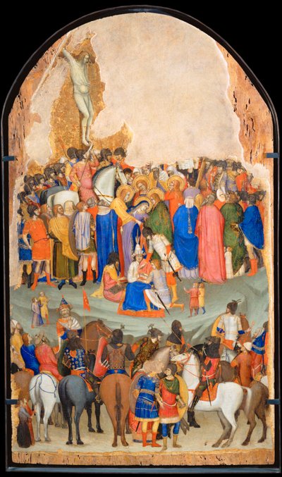 Crucifixión, segundo cuarto XIV ... de Italian School