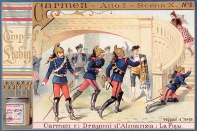 Decoración para el Acto I, Escena i de Carmen de Georges Bizet (1840-1875) de Italian School