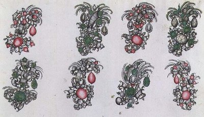 Diseños para aigrettes de Italian School