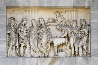 Detalle del Arco de la Paz, Milán, Italia de Italian School