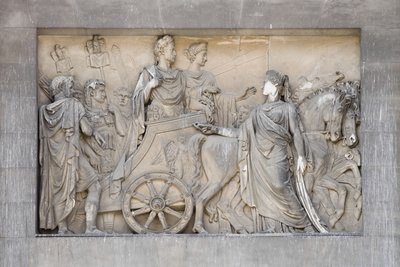 Detalle del Arco de la Paz, Milán, Italia de Italian School