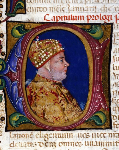 Doge Antonio Venier, retrato iluminado de 1382 de Italian School