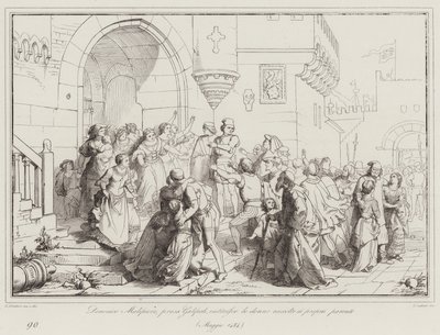 Domenico Malipiero, tras tomar Galípoli, devuelve a las mujeres reunidas a sus propios parientes de Italian School