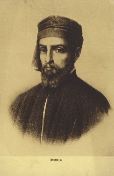 Donatello, pintor y escultor italiano (litografía) de Italian School