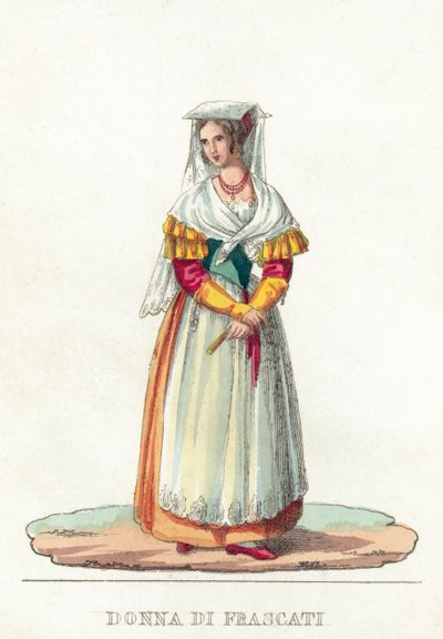 Donna Di Frascati de Italian School