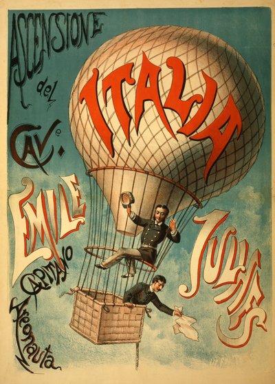Emile Julhes, Aeronauta, c.1890 de Italian School