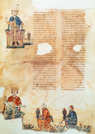 Emperador Federico II de Hohenstaufen, ilustración de 