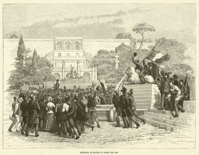 Entrada de Mazzini en Roma en 1849 de Italian School