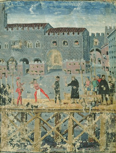Ejecución en Ferrara, del Livre des Condamnés par la Justice de Italian School