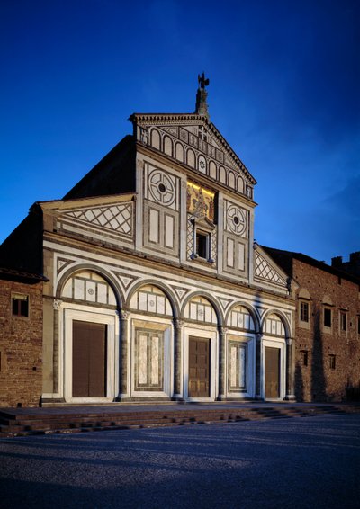 Fachada de la iglesia de Italian School
