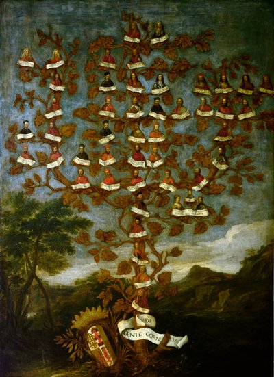 Árbol Genealógico de la Familia Cornaro de Italian School