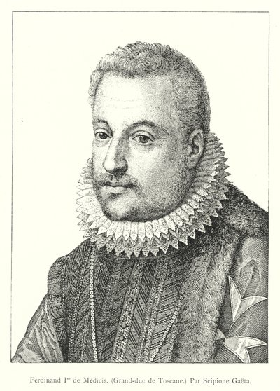 Fernando I de Médicis, Gran Duque de Toscana, por Scipione Gaeta de Italian School