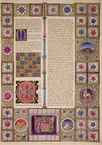 Fol.110r Apertura del Primer Libro de los Macabeos, de la Biblia de Borso d