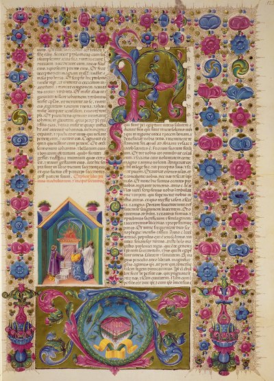 Fol.123r Apertura del Segundo Libro de los Macabeos, de la Biblia de Borso d