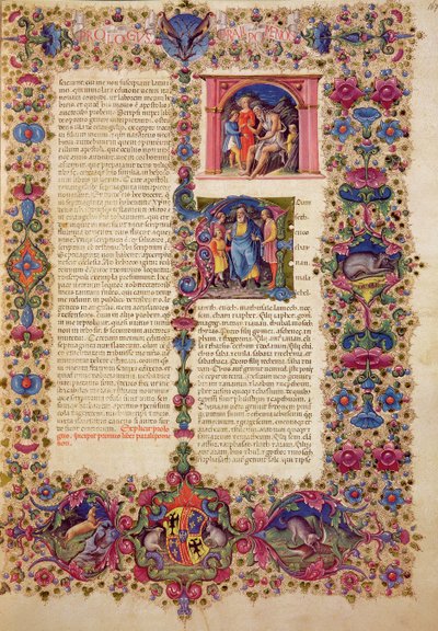 Fol.167r Primer Libro de las Crónicas, de la Biblia de Borso d