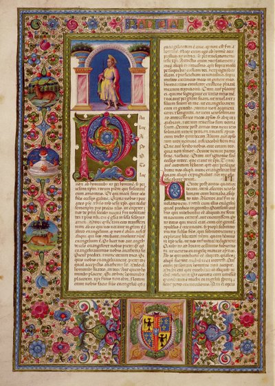 Fol.195v Carta de San Pablo a Cortina, de la Biblia de Borso d