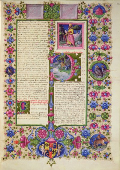Fol.203r Carta de San Pablo a los Filipenses, de la Biblia de Borso d