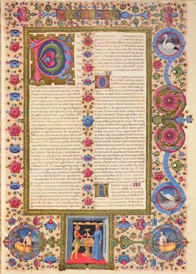 Fol.208r Carta de San Pablo a Timoteo, de la Biblia de Borso d