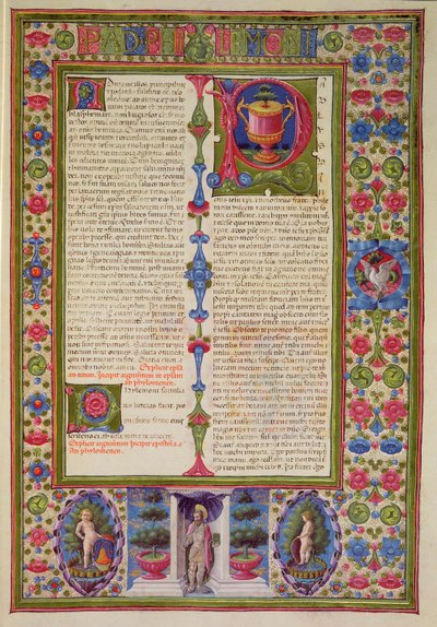 Fol.211r Carta de San Pablo a Filemón, de la Biblia de Borso d