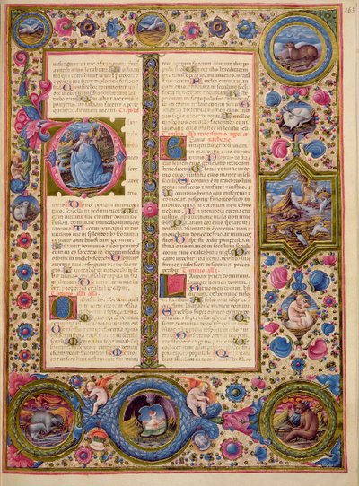 Fol.263r Libro de Zaccharia, de la Biblia de Borso d