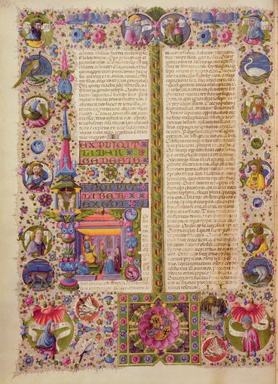 Fol.26v Libro del Éxodo, de la Biblia de Borso d