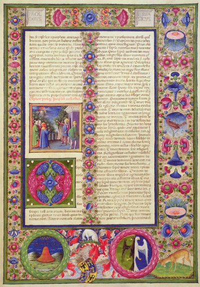 Fol.293r Apertura del Libro del Eclesiástico, de la Biblia de Borso d