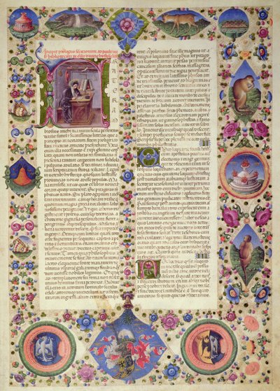 Fol.2R Incipit del Prólogo, de la Biblia de Borso d