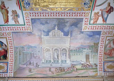 Fuente de Moisés, Piazza San Bernardo, Roma de Italian School