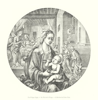 Fra Filippo Lippi, La Vida de la Virgen, Colección del Palacio Pitti de Italian School
