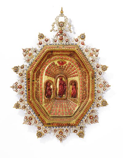 Marco que representa a la Virgen María, Trapani, principios del siglo XVII de Italian School