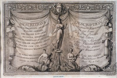 Frontispicio del Gabinetto armonico de Filippo Bonanni de Italian School