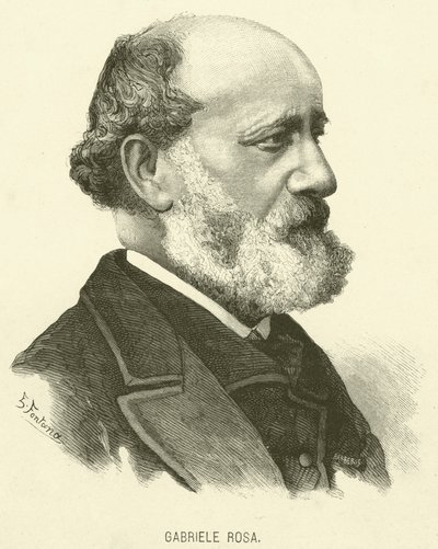 Gabriele Rosa (grabado) de Italian School