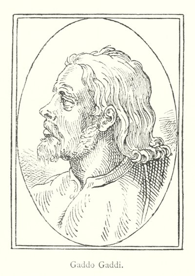 Gaddo Gaddi (grabado) de Italian School