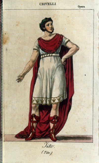 Gaetano Crivelli en el papel de Tito en 