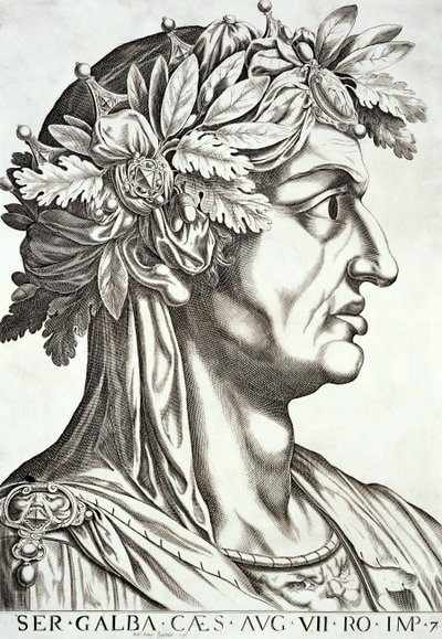 Galba César (3 a.C.-69 d.C.), 1596 de Italian School