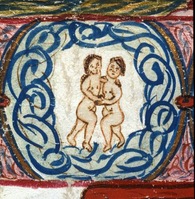 Signo de Géminis. Horóscopo italiano de mediados del siglo XV. de Italian School