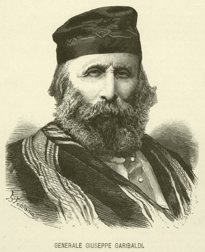 General Giuseppe Garibaldi de Italian School
