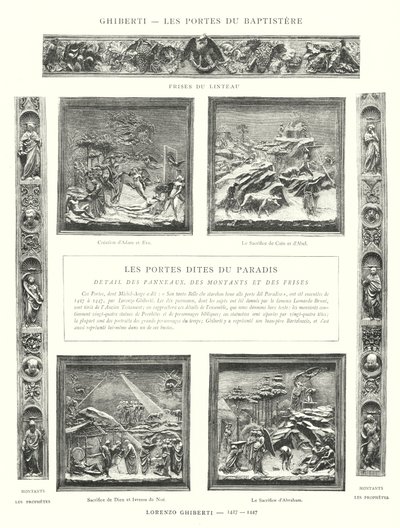 Ghiberti, Las puertas del Baptisterio, Lorenzo Ghiberti de Italian School