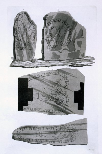 Bronces de Gnistad, c.1820s-30s (grabado coloreado) de Italian School