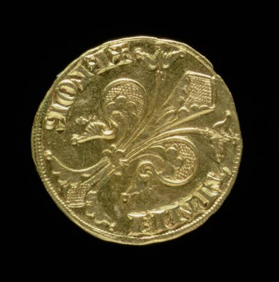 Florín de oro (anverso) con una flor de lis, florentino, 1252 de Italian School