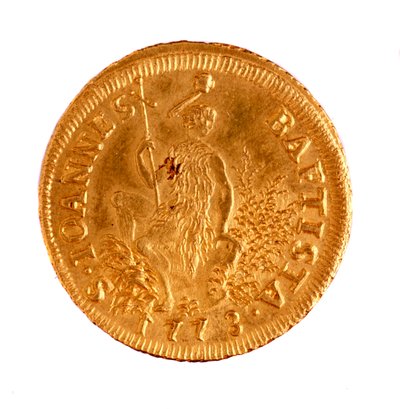 Ruspone de oro de Florencia, reinado de Leopoldo II de Italian School