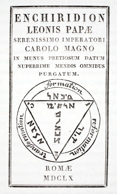 Grimorio del Papa León III de Italian School