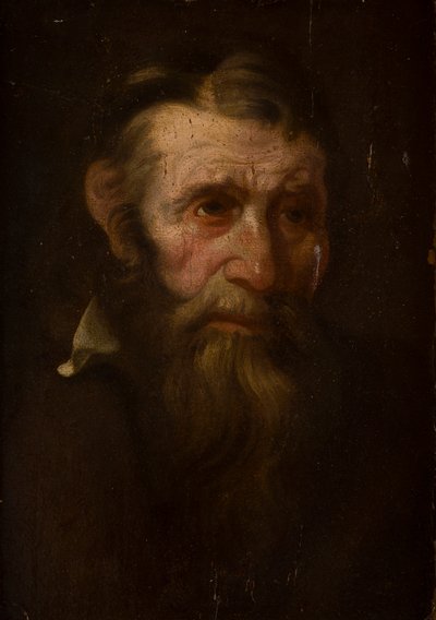 Boceto de la cabeza de un hombre de Italian School
