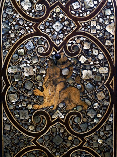 Hércules y el león, (detalle) de Italian School