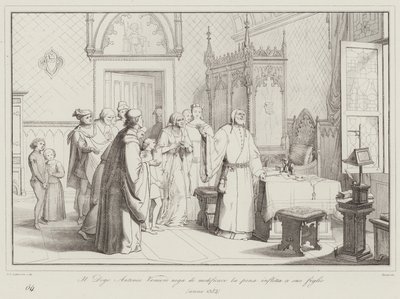 Il Doge Antonio Veniero nega di modificare la pena inflitta a suo figlio de Italian School