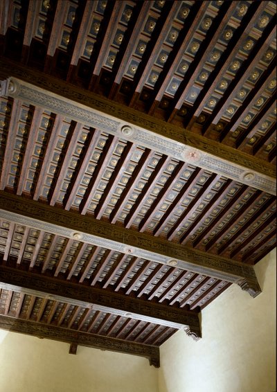 Vista interior del ayuntamiento (palazzo degli Anziani) de Italian School