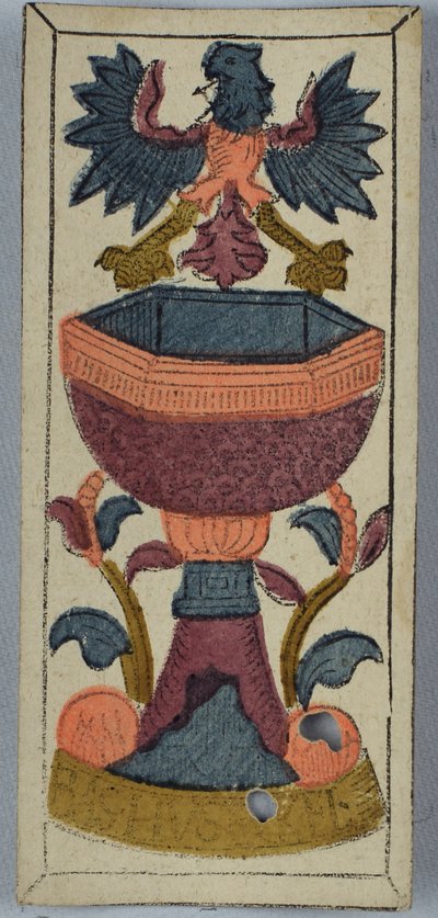 Carta de juego italiana, siglo XVII de Italian School